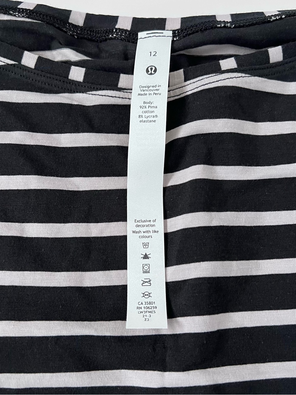 lululemon athletica Back In Action Short Sleeve Shirt Yachtie Stripe - Picture 5 of 5